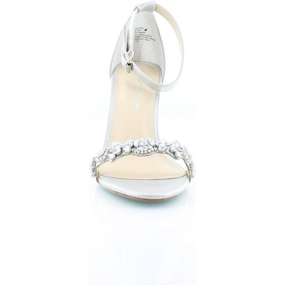 NWT Betsey Women's SB-Erin Heeled Sandal, Silver-Size 10 - Picture 2 of 7